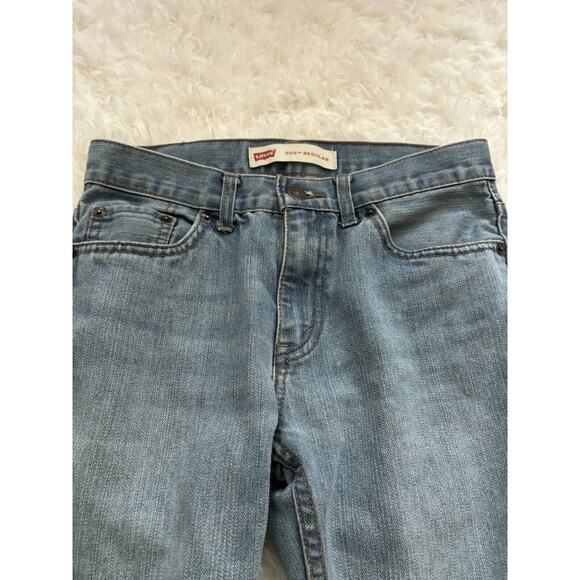 Levi’s 505 Regular Kids Sz. 14 Slight Flare Jeans. Great Pair & Condition - Picture 2 of 11
